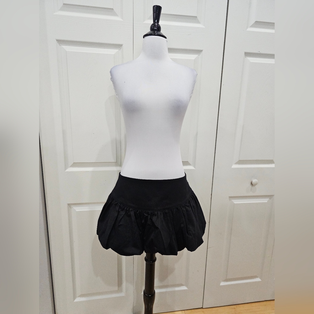 Dolls Kill Punk Goth Widow Lovesick Melody Black Bubble Mini Skirt M NWT - Picture 6 of 6